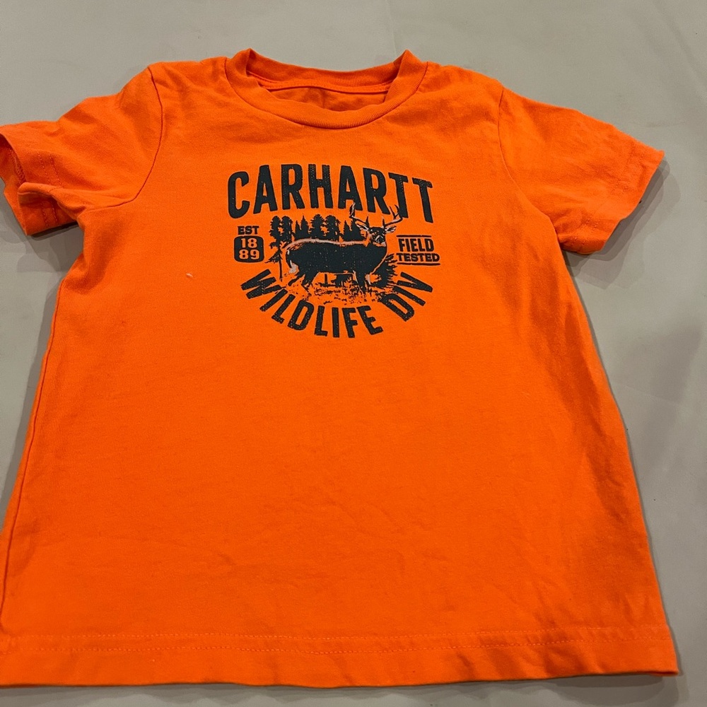 Carhartt Kids Bright Orange Moose Graphic Tee